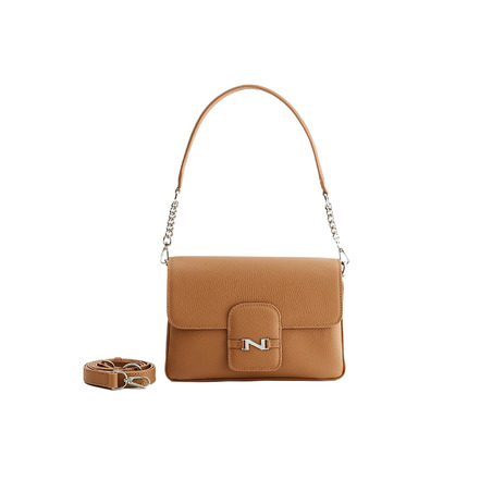 Nathan-baume sac bandoulière cognac