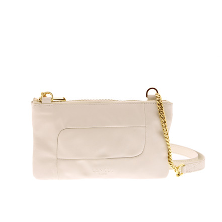 Lancel sac bandoulière ecru