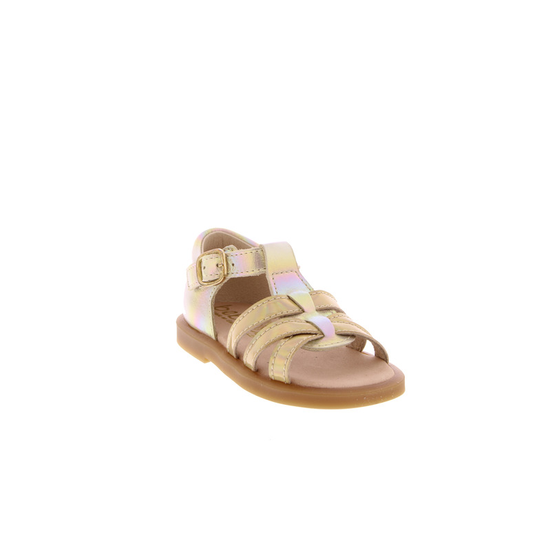 Beberlis sandalen goud 2