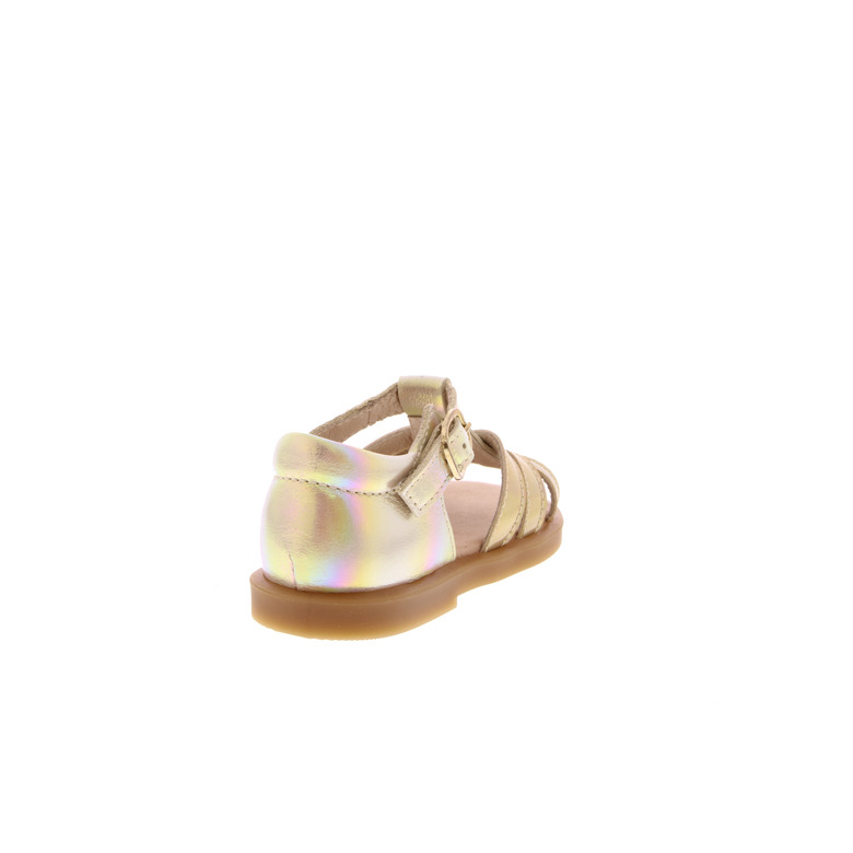 Beberlis sandalen goud 4