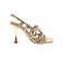 Lola Cruz sandalen goud 1