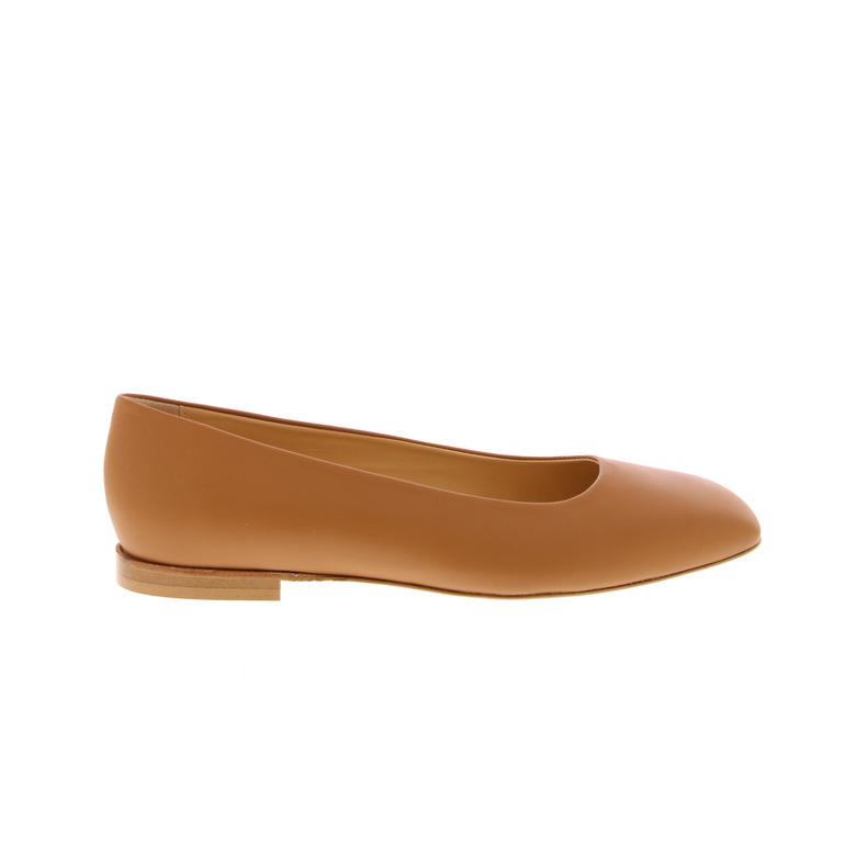 Manovie Toscane ballerinas cognac 1