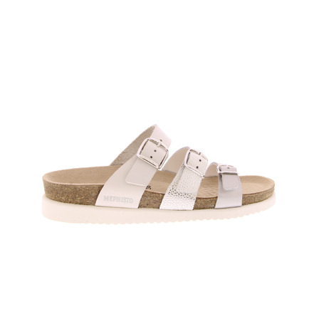 Mephisto thong slippers silver