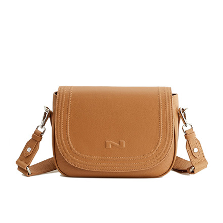 Nathan-baume schoudertas cognac