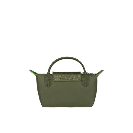 Longchamp trousse de maquillage vert