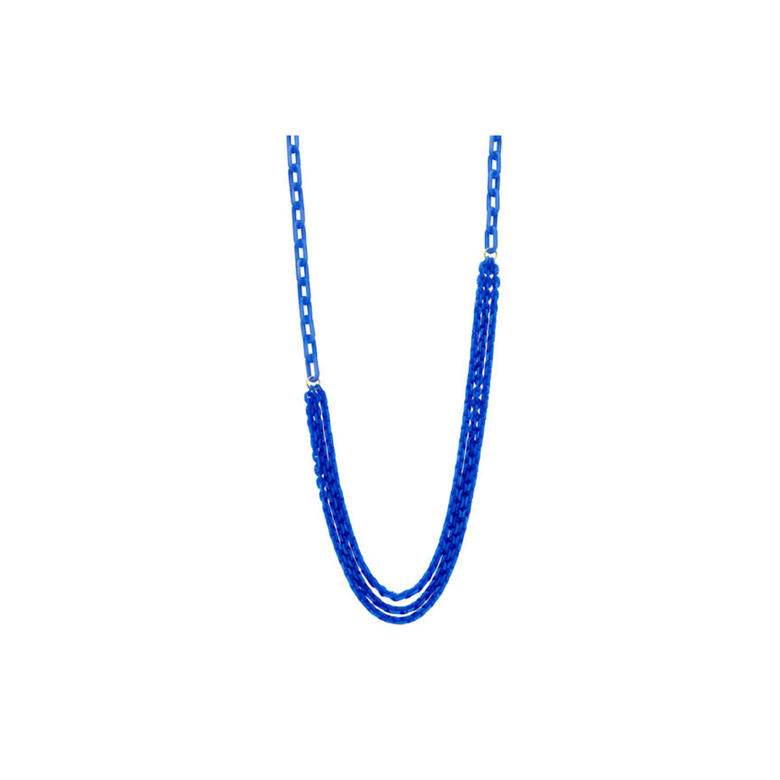 Les Cordes necklace blue