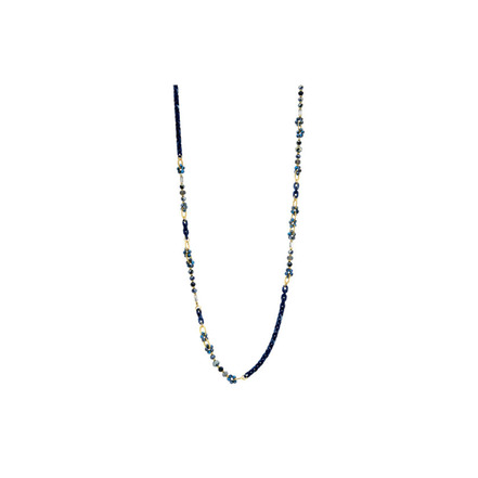 Les Cordes halsketting blauw
