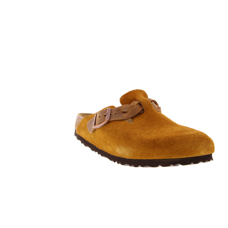 Birkenstock thong slippers cognac 2