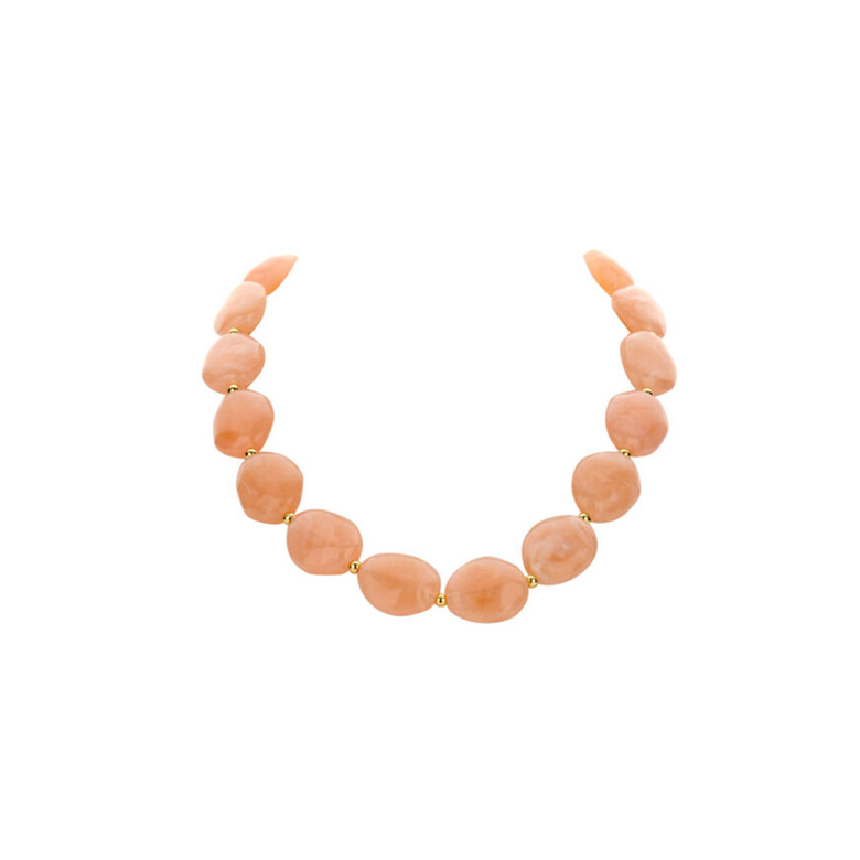 Les Cordes collier orange 1