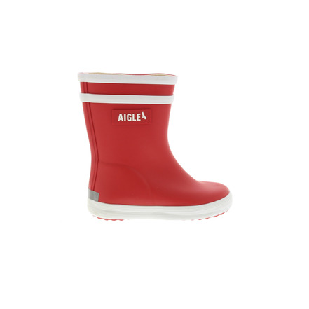 Aigle rain boots red