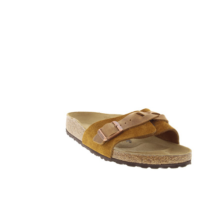 Birkenstock slippers bruin