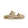 Mephisto thong slippers gold 1