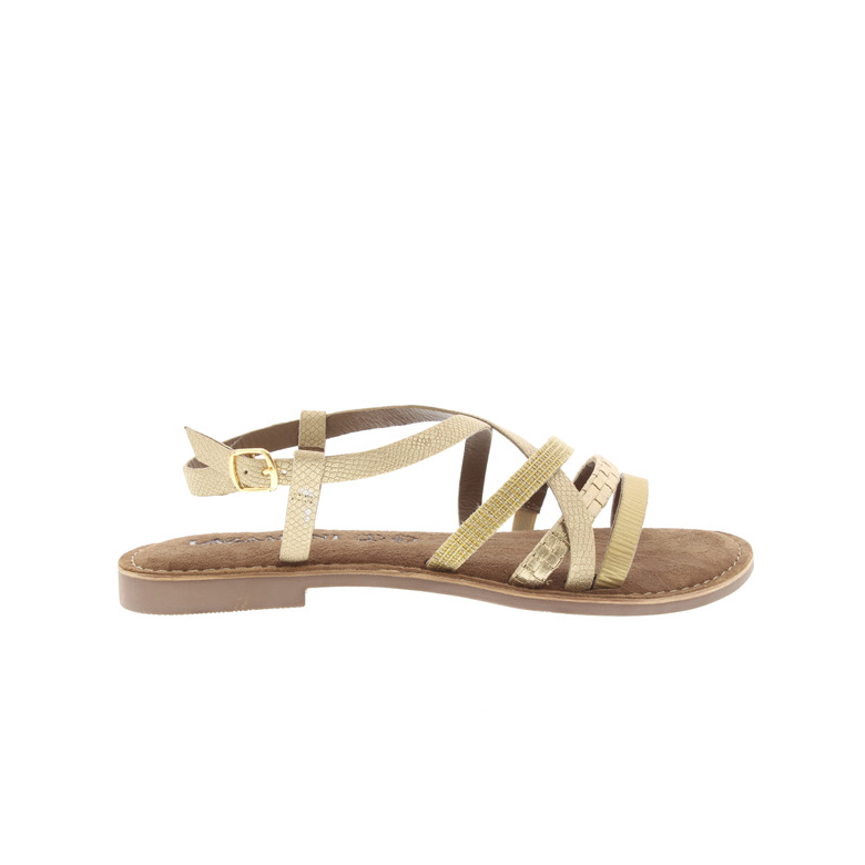 Lazamani sandalen goud