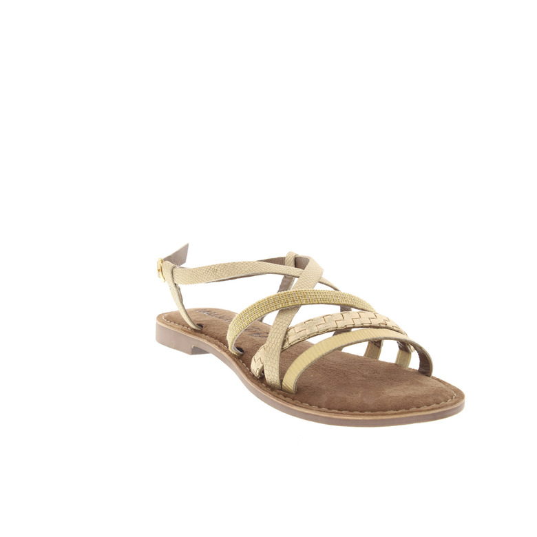 Lazamani sandalen goud 2