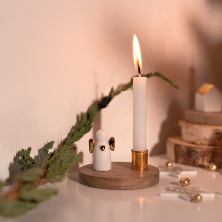 Rader theelichtje / kandelaar hout