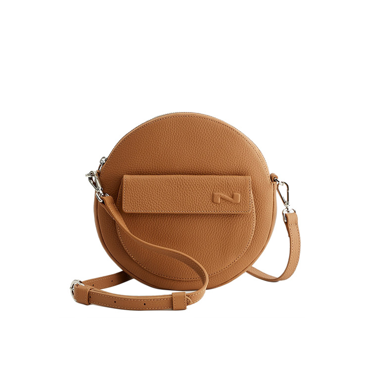 Nathan-baume sac bandoulière cognac