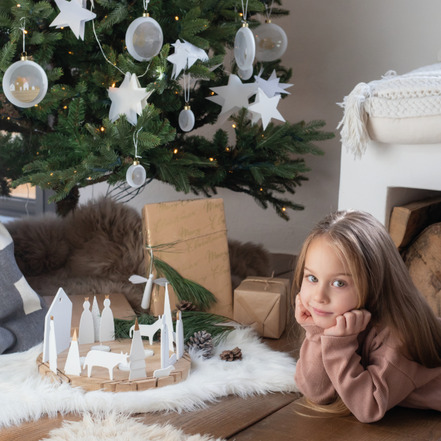 Rader christmas white