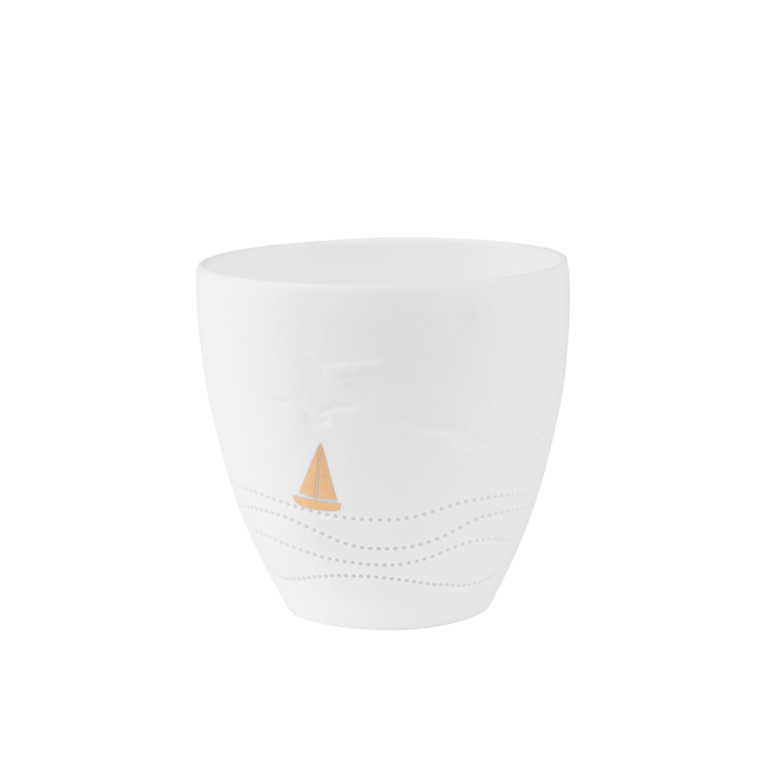 Rader theelichtje / kandelaar wit 1