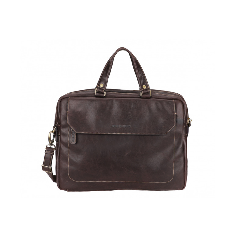 Arthur & Aston briefcase brown 1