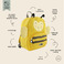 Trixie backpack yellow 2