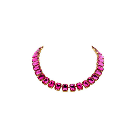 Les Cordes halsketting roze