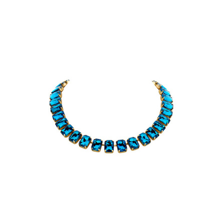 Les Cordes halsketting blauw