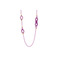 Les Cordes halskette violett 1