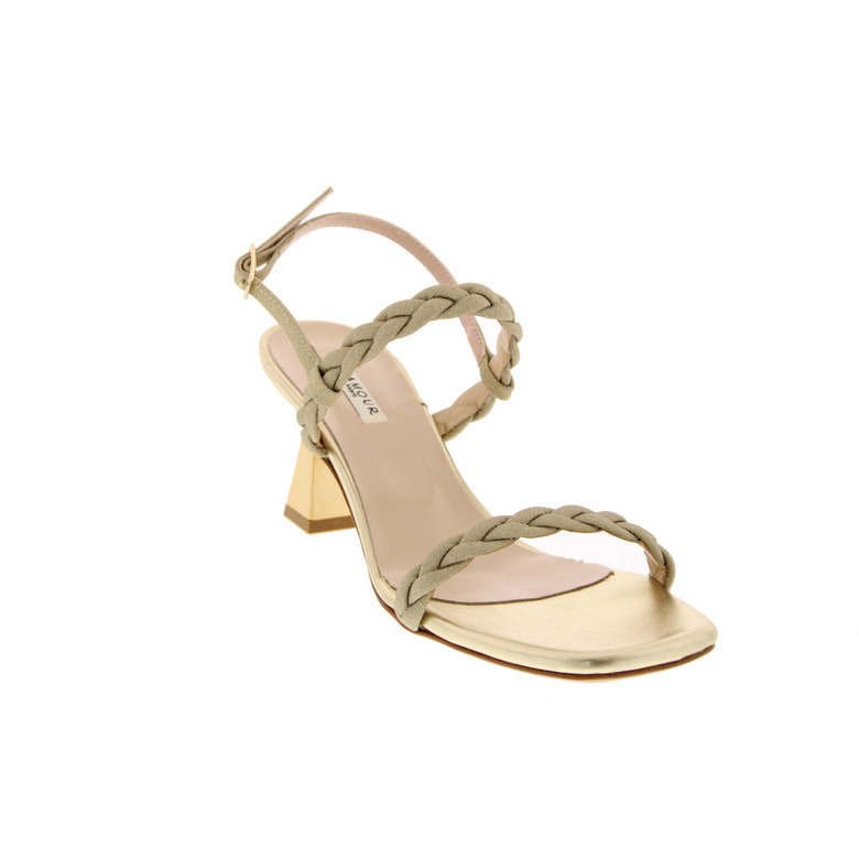 L' Amour sandalen goud 2