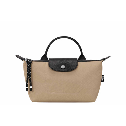 Longchamp trousse de maquillage camel