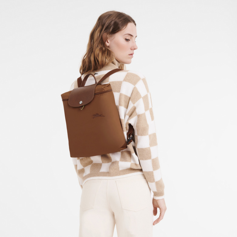 Longchamp sac à dos brun 3
