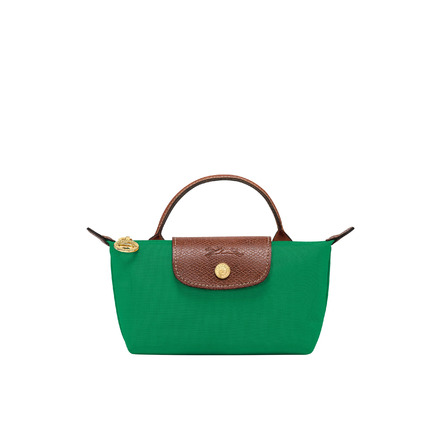 Longchamp trousse de maquillage vert