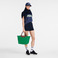 Longchamp handbag green 4