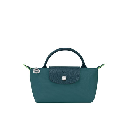 Longchamp trousse de maquillage vert
