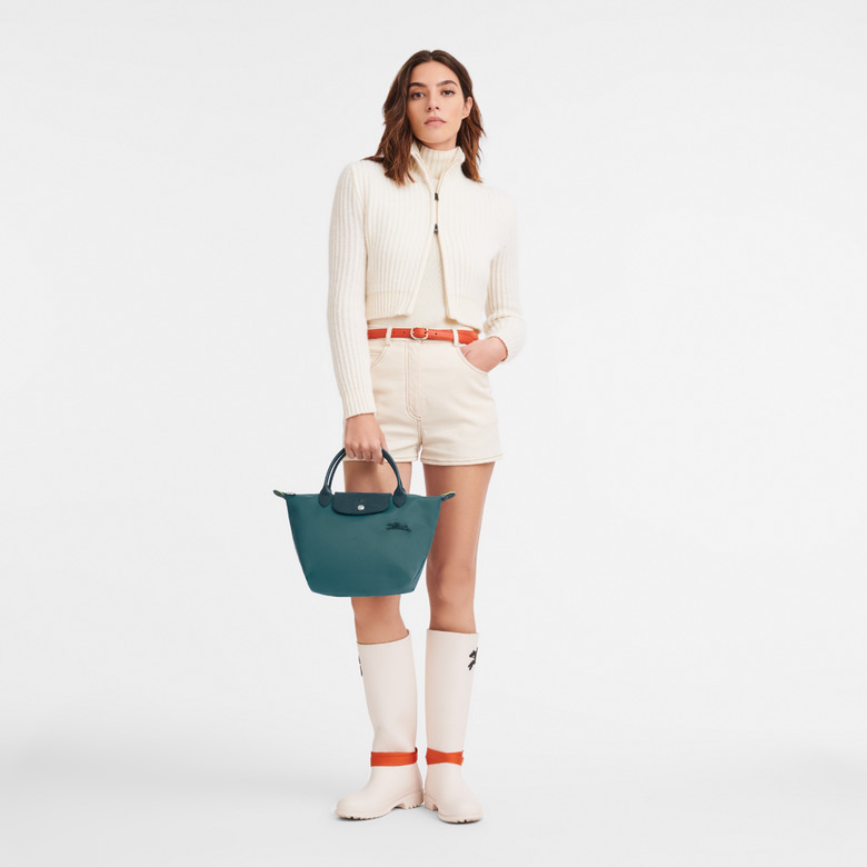 Longchamp sac à main vert 3