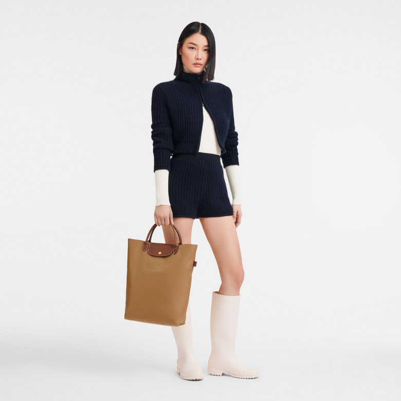 Longchamp handbag camel 3