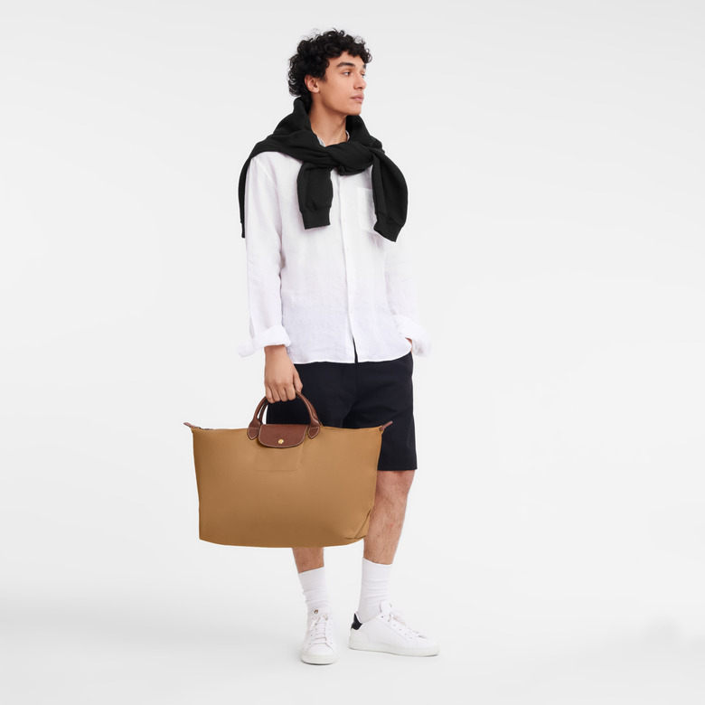 Longchamp reisetasche camel 3
