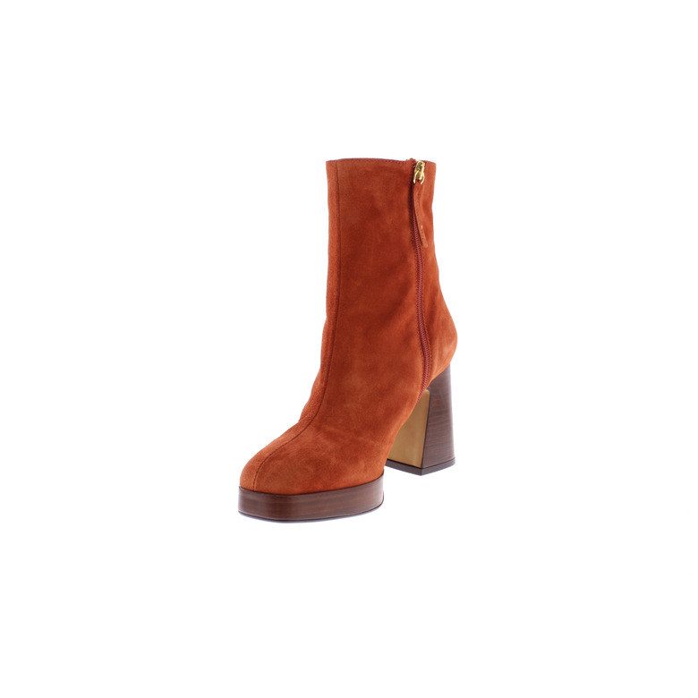 Angel Alarcon ankle boots orange 3