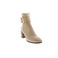 Donna Lei enkellaarsjes beige 2