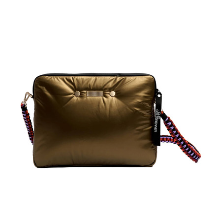 Clio Goldbrenner umhängetasche bronze