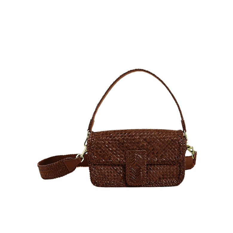 Allan K schultertasche cognac 1