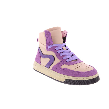Hip high shoes violet