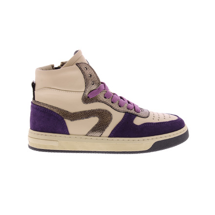 Hip high shoes violet