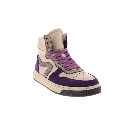 Hip high shoes violet