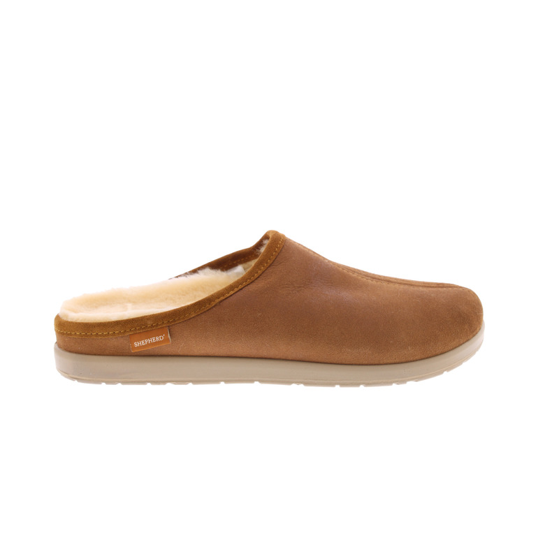 Shepherd pantoufles cognac 1