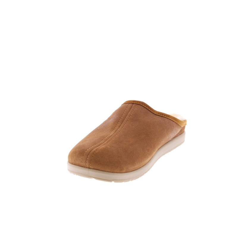 Shepherd pantoufles cognac 3