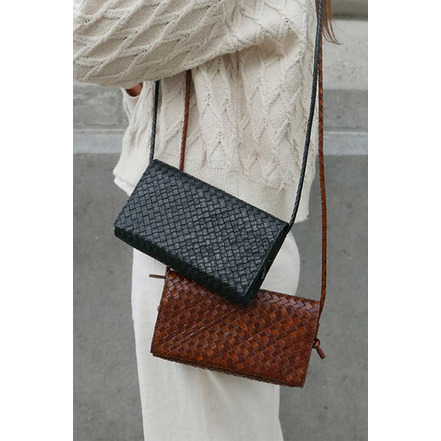 Allan K sac bandoulière cognac