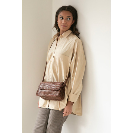 Allan K sac bandoulière cognac