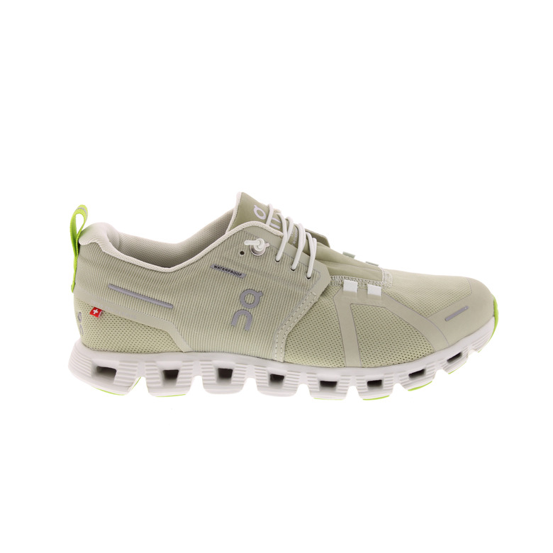 On Running sports shoes green