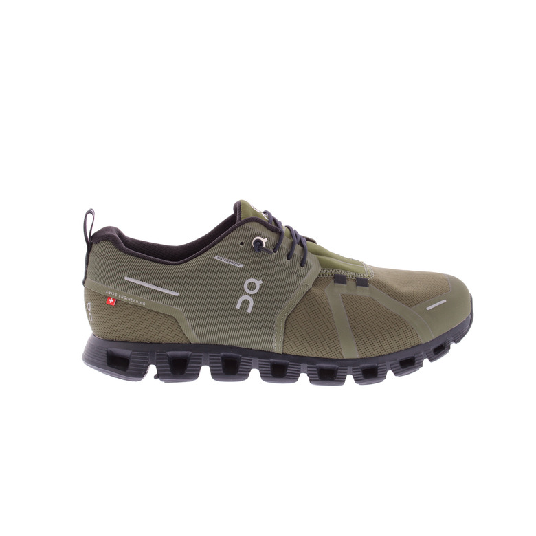 On Running sports shoes green