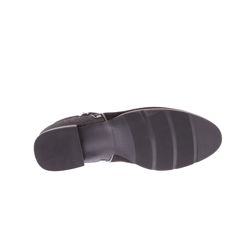 Hassia enkellaarsjes zwart 5